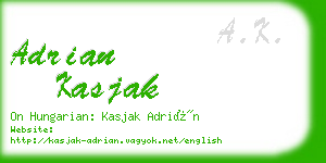 adrian kasjak business card